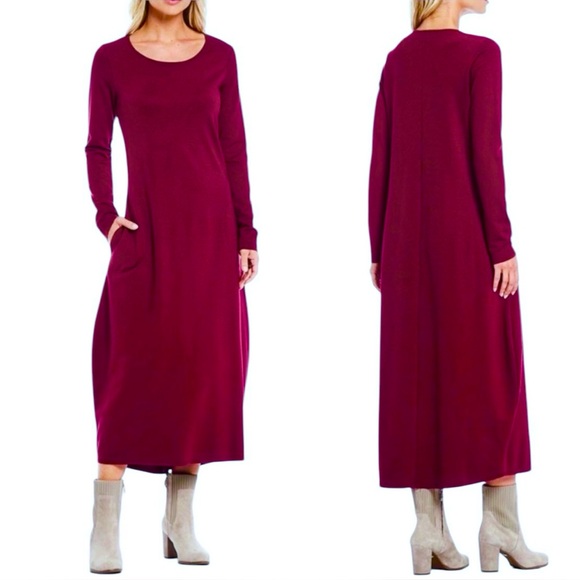 bryn Walker Dresses & Skirts - Bryn Walker Midi Knit Dress Women’s Size S Longer Length Stretch if Needed